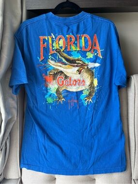 Guy Harvey Men's Size Large Blue Florida Gators Graphic T-Shirt